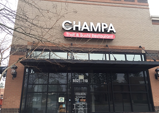 Champa Thai & Sushi Raleigh, NC